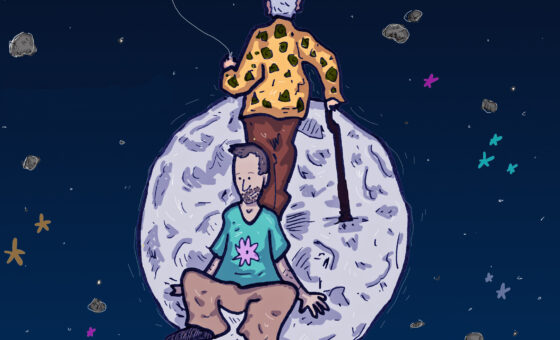 Copertina della pagina dello spettacolo "Oltre la luna"